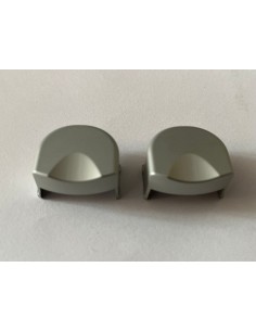 Aluminium Hinge Screw Cover set for the Smart Roadster Coupe glass boot lid. Pack of 2.