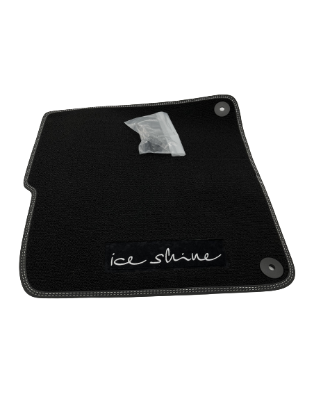 BRABUS ICE SHINE VELOURS vloermatten, set van 2 - Smart fortwo 451 BRABUS ICE SHINE VELOURS vloermatten, set van 2 - Smart fortwo 451