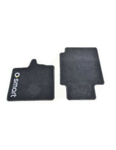 Set di tappetini OEM VELOUR BLACK da 2 smart fortwo 450