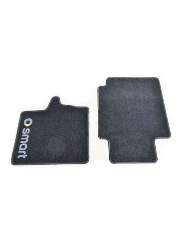 OEM VELOUR BLACK floor mats, set of 2- Smart fortwo 450