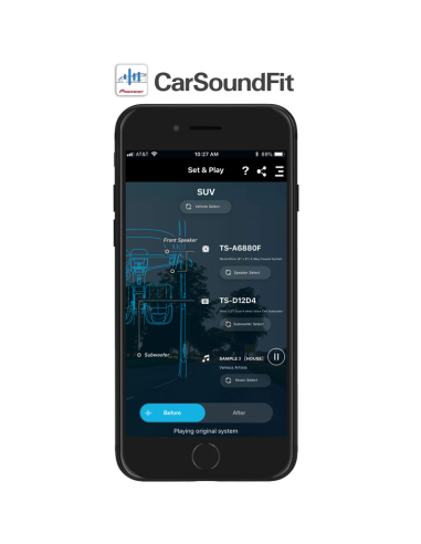 Kit de actualización de sistema de altavoces de audio para automóvil de 2 vías y 350 W