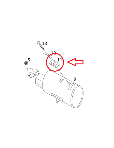 Genuine Smart 452 Roadster 60kw Exhaust Vibration Damper