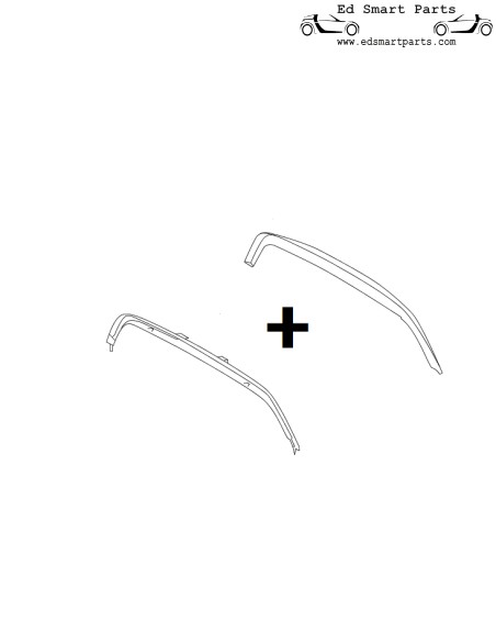 Barra antivuelco del alerón interior y exterior Smart Roadster Notch