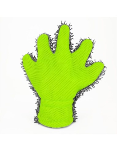 autostyle Doppelseitiger Waschhandschuh - Grau/Grün