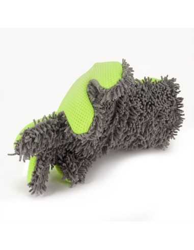 AutoStyle dubbelzijdige autowashandschoen - grijs/groen