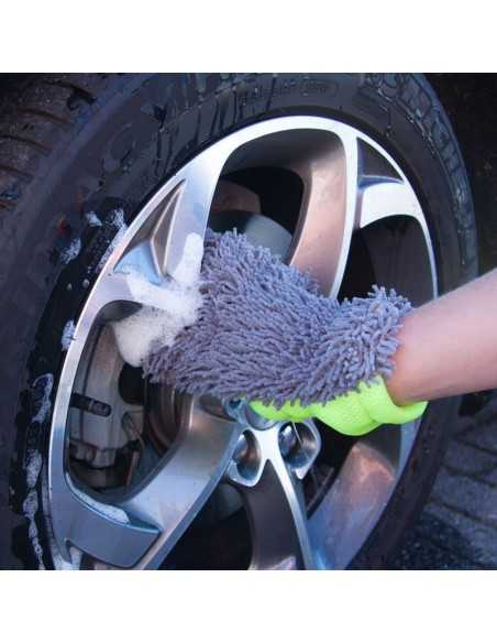 Gant de lavage de voiture double face AutoStyle - Gris/Vert Gant de lavage de voiture double face AutoStyle - Gris/Vert