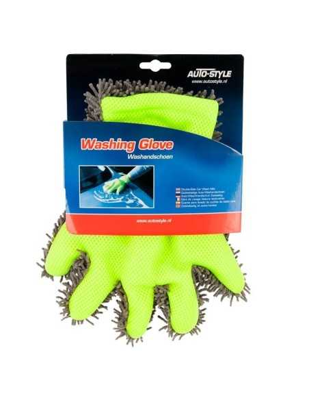 AutoStyle Double-Side Car Wash Mitt - Grey/Green