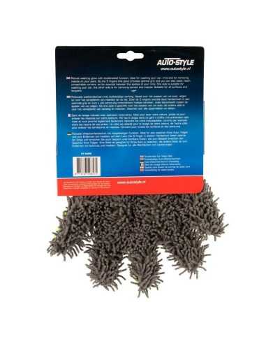 AutoStyle Double-Side Car Wash Mitt - Grey/Green