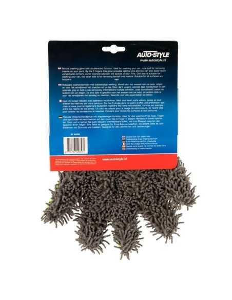 AutoStyle Double-Side Car Wash Mitt - Grey/Green
