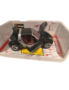 Smart Roadster Jack Nero Cabrio 1/18 Bburago 2