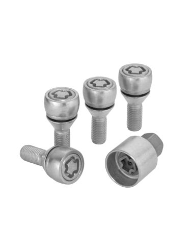 Protezione antifurto OEM smart 453 per ruote, set da 4, BULLONI RUOTA BLOCCABILI