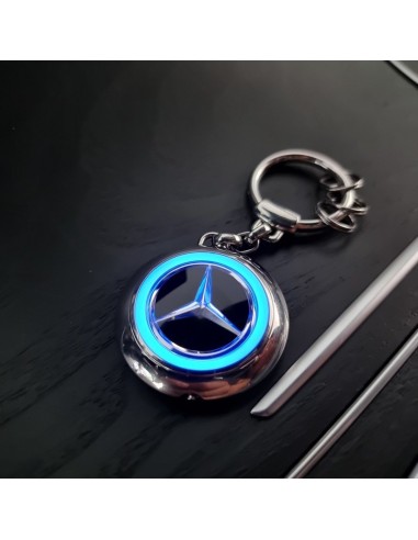 Smart schlüsselanhänger piktogramm aluminium blau Mercedes-Benz B67993592