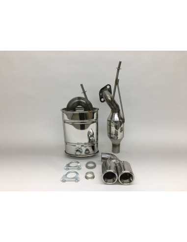 Escape deportivo S-Mann S-FLOW bicilíndrico central para smart ForTwo 451