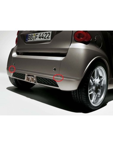 Abdeckung schwarz untere Stoßstange OEM smart Fortwo 451Brabus