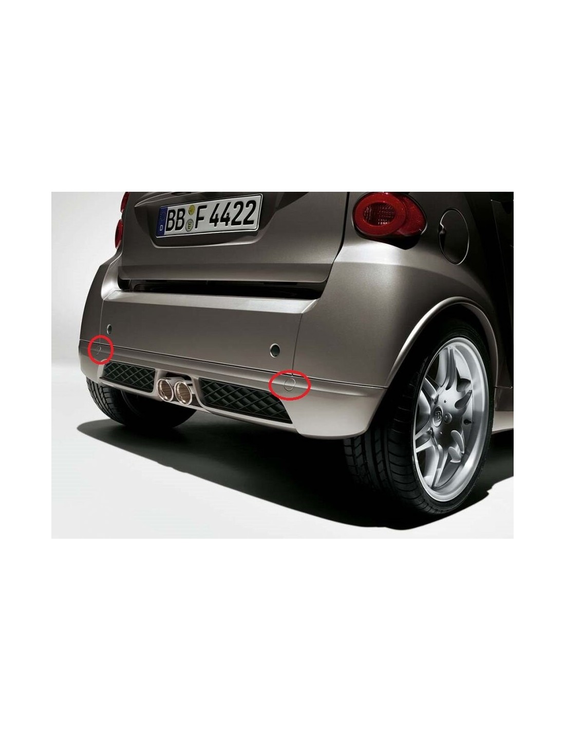 Rear Diffuser Smart Fortwo 451 Facelift Anniversary Edition