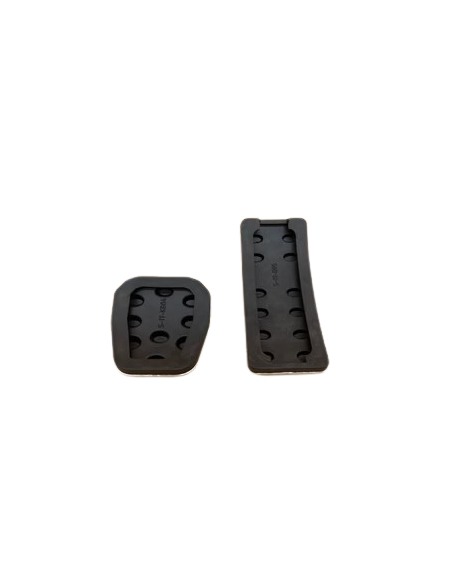 Pedales deportivos Smart ForFour Brabus Automat 454 de aluminio cromado cepillado plug and play Pedales deportivos Smart ForFour Brabus Automat 454 de aluminio cromado cepillado plug and play