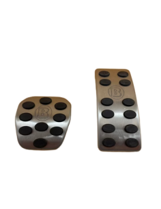 Pedales deportivos Smart ForFour Brabus Automat 454 de aluminio cromado cepillado plug and play