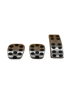 Pedales deportivos de aluminio Smart ForFour Brabus Manual 454 cromados cepillados plug and play