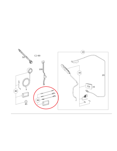 Kit di integrazione iPod® per il sistema vivavoce Bluetooth® intelligente OEM A4518700096