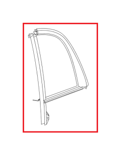 Smart ForFour Glasscheibe rechte Seite OEM A4547350409