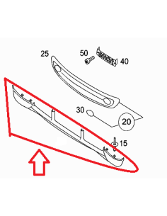Q0013924V001C06B00 Smart 450 Brabus SPOILER DELANTERO Hasta la fecha 6 de febrero de 2002