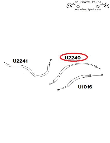 Cabo de controle Smart Roadster 452 SISTEMA DE AQUECIMENTO