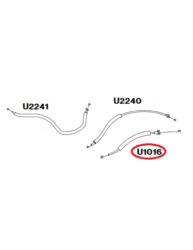Cable de control deslizante de calefacción Smart Roadster 452 Distribución de aire