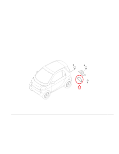 Smart ForTwo 450 Seal para janela traseira lateral 2