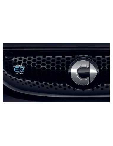 Logotipo / emblema / distintivo smart EQ para a grade frontal do smart fortwo forfour 453