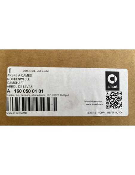 Árvore de cames SMART genuína Smart Roadster 452 e Fortwo 450 A1600500101