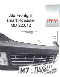 Griglia anteriore in alluminio Smart Roadster 452 Michalak Design