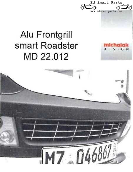 Calandre avant en aluminium Smart Roadster 452 Michalak Design