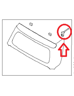 Cinghia di fissaggio posteriore smart ForTwo Cabrio 450