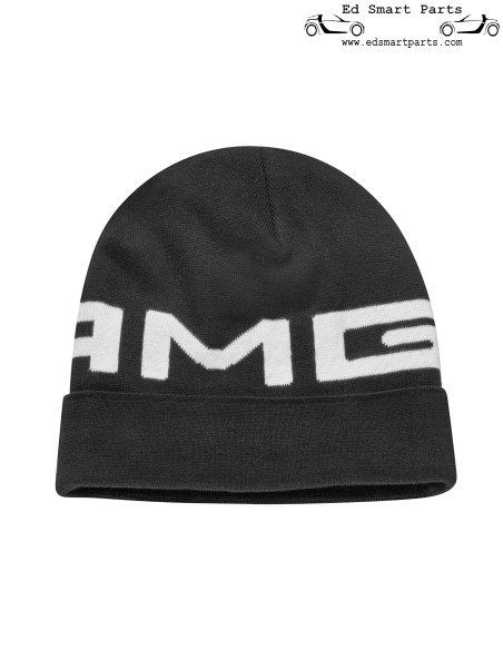 Gorro de punto AMG negro genuino de la colección Mercedes-AMG