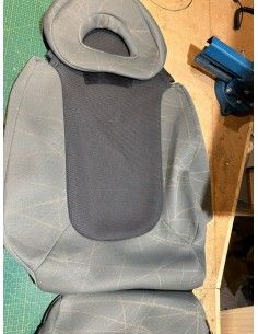 Used Smart Roadster 452 seat backrest cushion May Grey full set as new 2