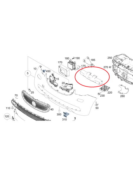 Amortisseur pour Smart ForFour 453 15-17