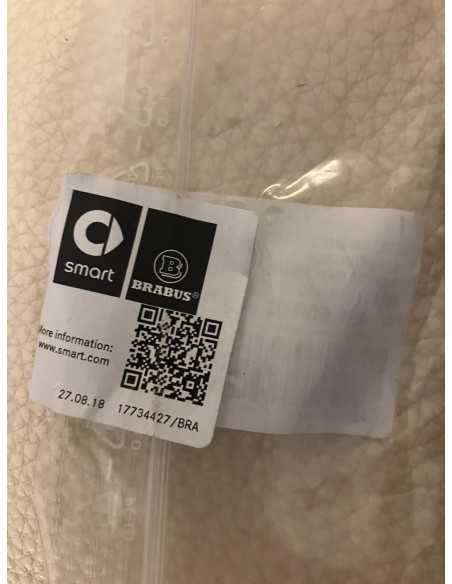 Panel de moldura negro para consola central del túnel, marco de encendido para Smart Fortwo 451 Brabus