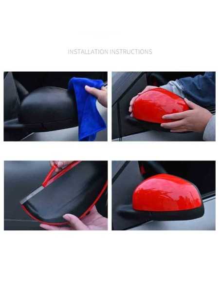 Smart Fortwo Forfour 453 CARBON Effect or Glossy Black Mirror Covers