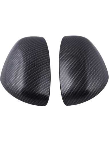 Cubiertas de espejos laterales Smart Fortwo Forfour 453 efecto CARBONO o negro brillante