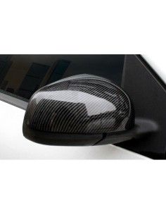 Cubiertas de espejos laterales Smart Fortwo Forfour 453 efecto CARBONO o negro brillante