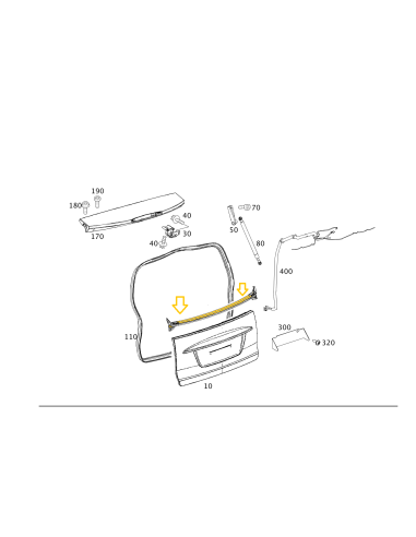 Afdichting voor achterdeur smart 451