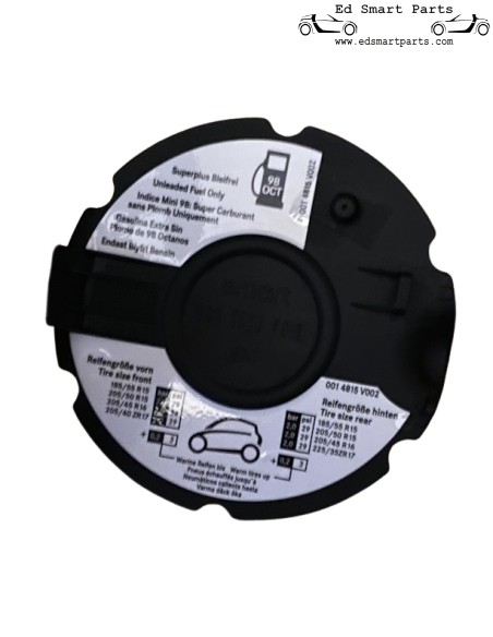 KRAFTSTOFFHINWEIS-AUFKLEBERSATZ für Smart Roadster 452 60kw und 74kw