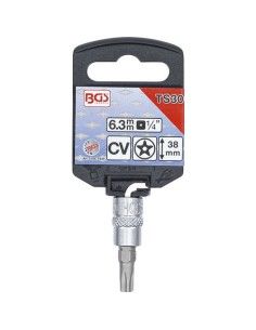 Dado con punta de estrella Torx Security de 5 puntas, 6,3 mm, 1/4" TS 30 para extracción de la unidad SE 2