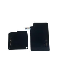 BRABUS NIGHTORANGE VELOURS floor mats, set of 2- A4516802948 1C02 2