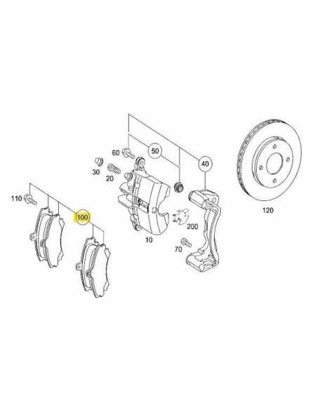 Front Brake Pads for all smart forfour 454 models