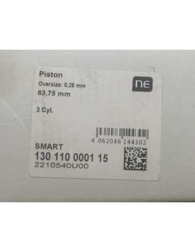 NE Piston set for 3 cylinders of petrol engine Smart 450 599cc 130110000115