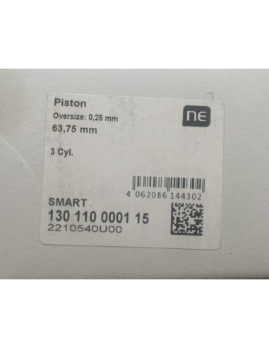 NE Zuigerset voor 3 cilinders benzinemotor Smart 450 599cc