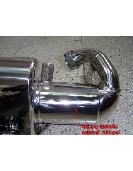 Scarico Performance Twin per Smart Roadster 452 Coupe Brabus con Racing CAT