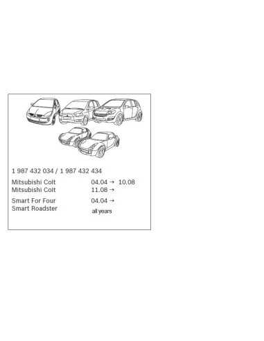 standaard cabineluchtfilter - smart forfour 454 & roadster 452