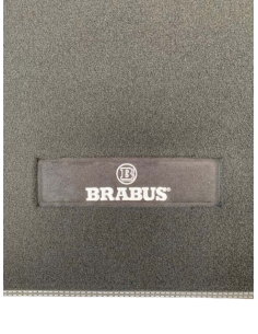 Tapis de sol de coffre Brabus Smart Fortwo 453 avec coutures argentées anthracite 2